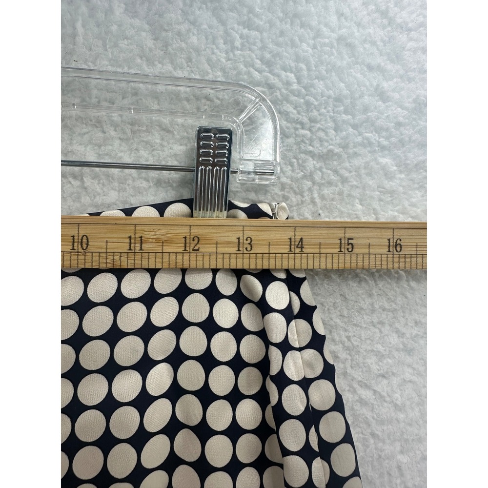 Banana Republic 100% Silk‎ Polka Dot Skirt Knee Length Lined Career - Picture 6 of 11